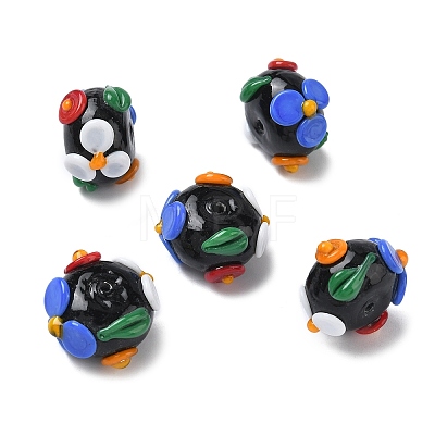 Handmade Lampwork Enamel Beads LAMP-Z020-06C-1