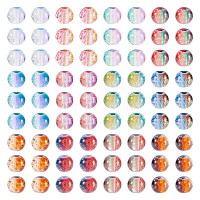 12 Colors Crackle Glass Beads CCG-TA0002-05B-1