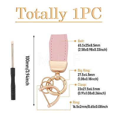 PU Leather Keychains KEYC-TADJ0009-03MG-07-1