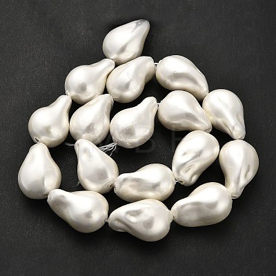 Electroplate Porcelain Beads Strands BSHE-C009-04A-1