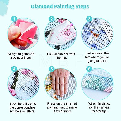 DIY Diamond Painting Passport Cover Kits DIAM-PW0010-39D-1