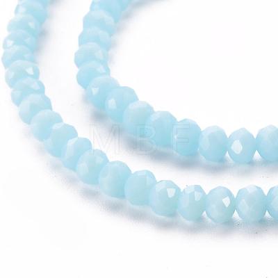 Opaque Solid Color Glass Beads Strands X-EGLA-A034-P4mm-D06-1
