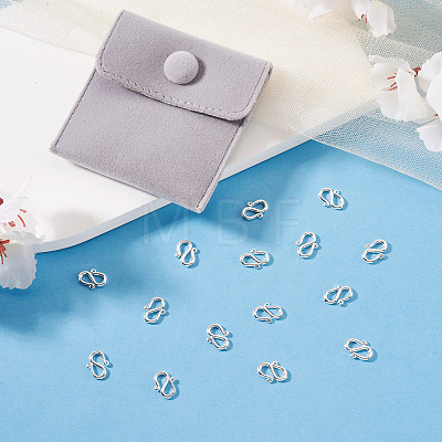 20Pcs Brass S-Hook Clasps KK-TA0008-74-1