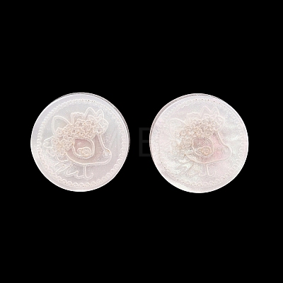 1-Hole Resin Alloy Shank Buttons FIND-B065-03G-12-1