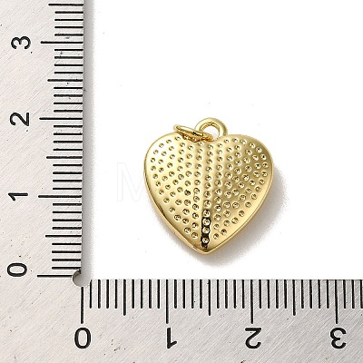 Rack Plating Brass Micro Pave Cubic Zirconia Pendants KK-R158-01A-G-1