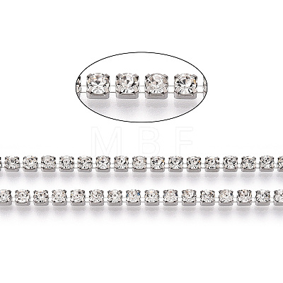 Iron Rhinestone Strass Chains CH-YW0003-01B-NF-1