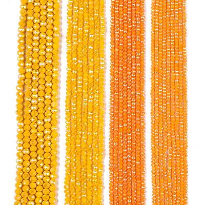 Electroplate Glass Beads Strands EGLA-A044-P2mm-B29-1