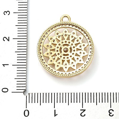 Brass Micro Pave Cubic Zirconia Pendants KK-L229-074G-1