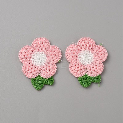 Crochet Flower Appliques DIY-WH0502-05C-1