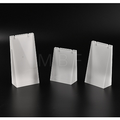 Organic Glass Necklace Display Stand Sets NDIS-N017-02-1