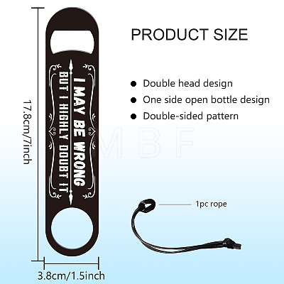 201 Stainless Steel Bottle Opener AJEW-WH0393-020-1