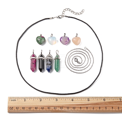DIY Gemstone Necklace Making Kit DIY-FS0003-51-1