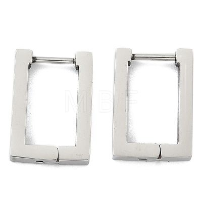 Non-Tarnish 304 Stainless Steel Huggie Hoop Earrings STAS-R115-21P-1