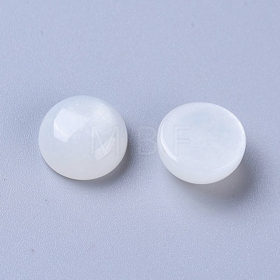 Natural White Moonstone Cabochons G-L541-01C-10mm-1