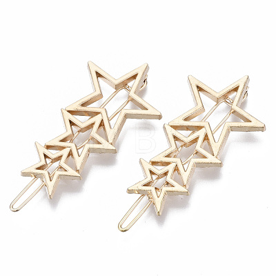 Alloy Hollow Geometric Hair Pin PHAR-N005-006G-1