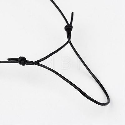 Cowhide Leather Cord Necklace Making NJEW-JN01692-1