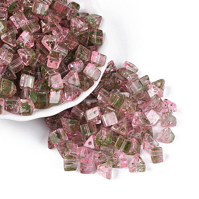 Picasso Transparent Glass Beads SEED-Q039-02K-1