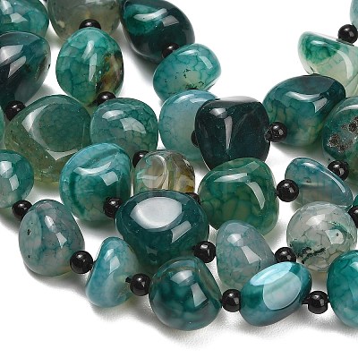 Natural Dragon Veins Agate Beads Strands GG-L001-I01-01C-1