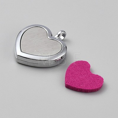 316 Surgical Stainless Steel Magnetic Locket Pendants FIND-WH0148-431A-1