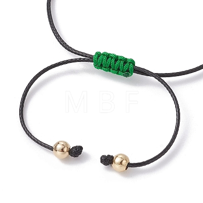 Alloy Enamel Clover Charm Bracelet BJEW-JB09962-01-1