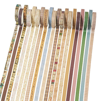 20 Rolls Paper Adhesive Tape Set DIY-TAC0023-42A-1