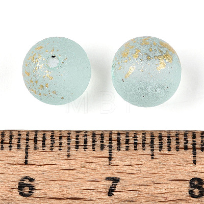 Baking Paint Glass Beads DGLA-N014-8mm-01K-1