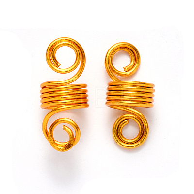 Aluminum Hair Braid Dreadlock Beads ALUM-S017-001A-1