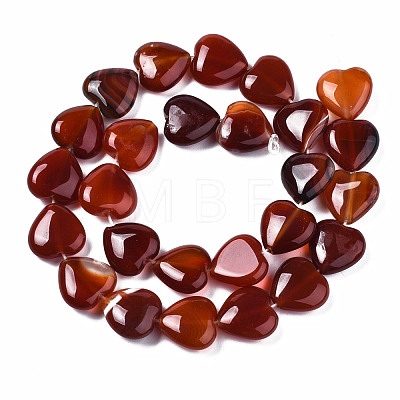 Natural Red Agate Beads Strands X-G-S364-097-1
