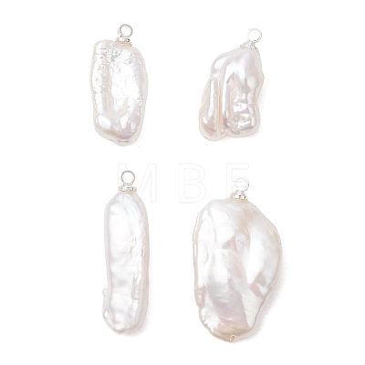 Natural Keshi Pearl Pendants PALLOY-JF04900-02-1