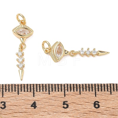 SHEGRACE Brass Clear Cubic Zirconia Pendants XGRQ3K288-540G-1