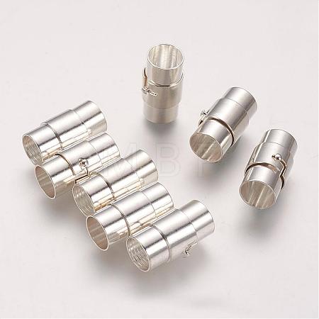 Brass Locking Tube Magnetic Clasps KK-Q089-S-1
