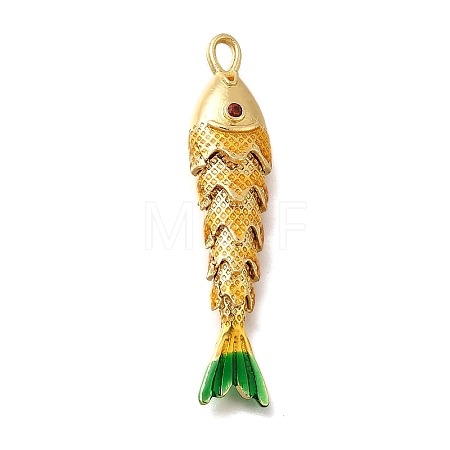 Brass Micro Pave Cubic Zirconia Pendants KK-Z125-13G-01-1