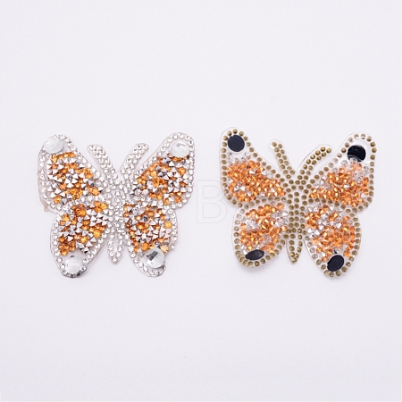 Butterfly Rhinestone Patches DIY-WH0175-14B-1
