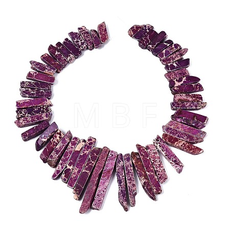Dyed Natural Imperial Jasper Graduated Beads Strands G-Q601-21A-1