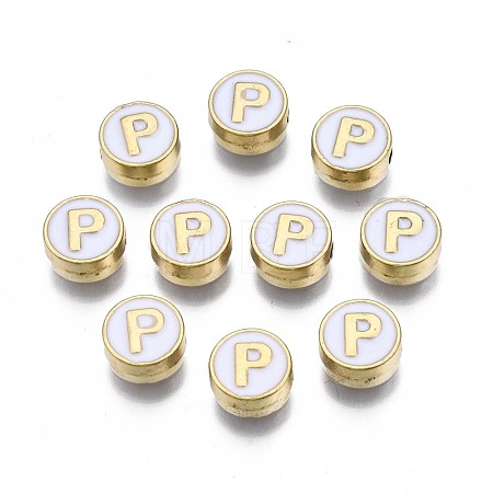 Alloy Enamel Beads ENAM-N052-006-01P-RS-1