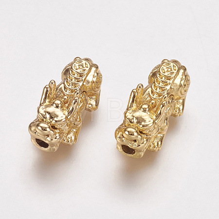 Real 24K Gold Plated Alloy Beads X-PALLOY-L205-06A-1