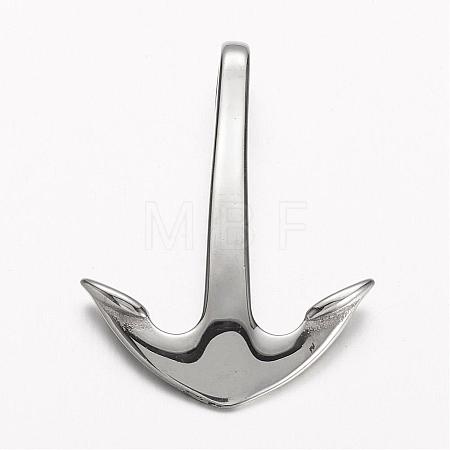 Tarnish Resistant 304 Stainless Steel Pendants STAS-D166-10P-1