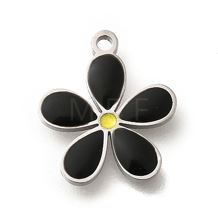 Brass Enamel Charms STAS-Q347-14P-01-1-1