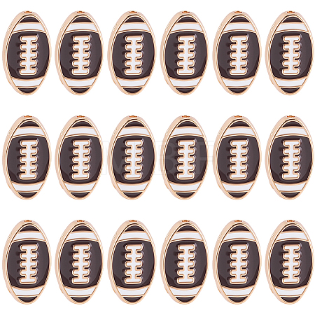 20Pcs Alloy Enamel Beads ENAM-SC0008-23-1