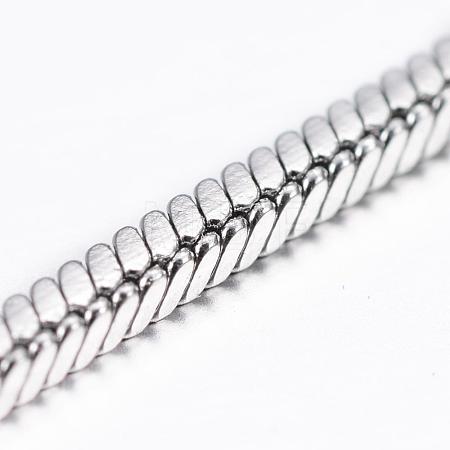 Tarnish Resistant 304 Stainless Steel Square Snake Chains CHS-L001-165-1.5mm-1
