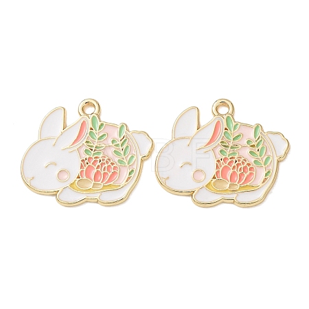 Alloy Enamel Pendants AL-CBA7E34-01C-G-1