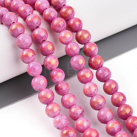 Natural Mashan Jade Beads Strands G-A255-A01-02N-1