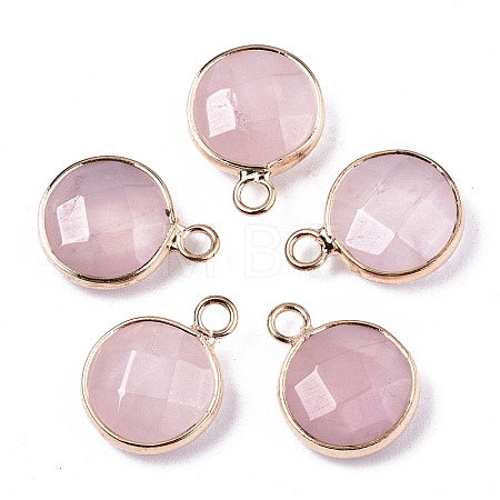 Natural Rose Quartz Pendants G-T131-101G-1