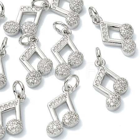 SHEGRACE Brass Clear Cubic Zirconia Charms XGRQ3P998-629P-1