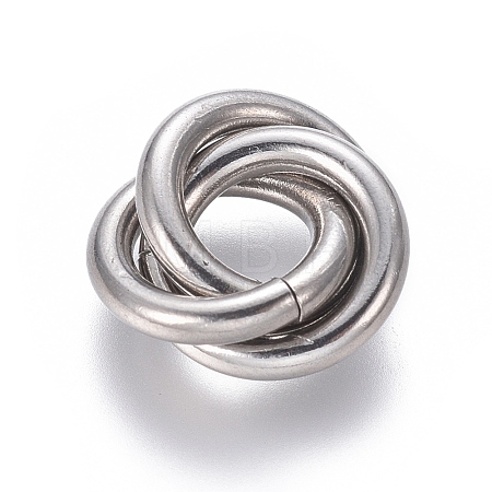 Tarnish Resistant 304 Stainless Steel Linking Rings STAS-L239-01E-P-1