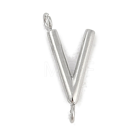 304 Stainless Steel Letter Connector Charms STAS-M108-01P-22-1