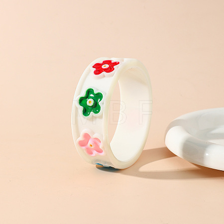Resin Enamel Bangles for Girls WGE76D2-01-1