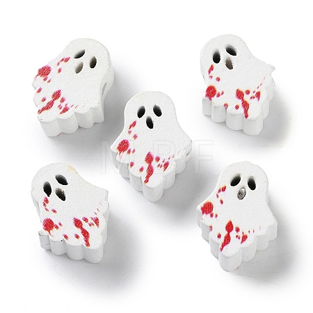 Printed Wood Beads WOOD-Z002-15A-1