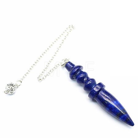 Natural Lapis Lazuli Dowsing Pendulum Big Pendants PW-WG71136-01-1