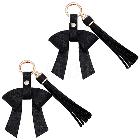 2Pcs PU Leather Pendant Decorations HJEW-OC00345-1